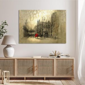 Canvas print Couple in red Framed canvas View 1 2