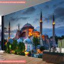 Wallpaper Hagia Sophia in sunset