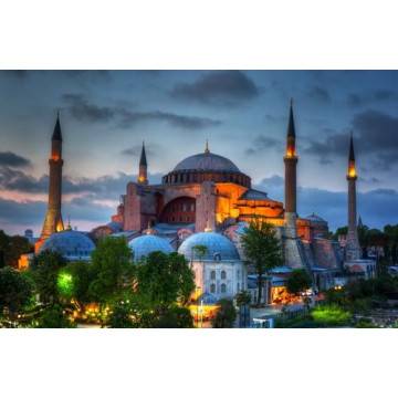Wallpaper Hagia Sophia in sunset 2