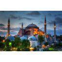 Wallpaper Hagia Sophia in sunset