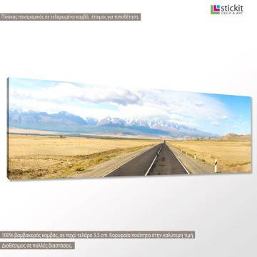 Canvas print It's not the destination panoramic Framed canvas View 1 2