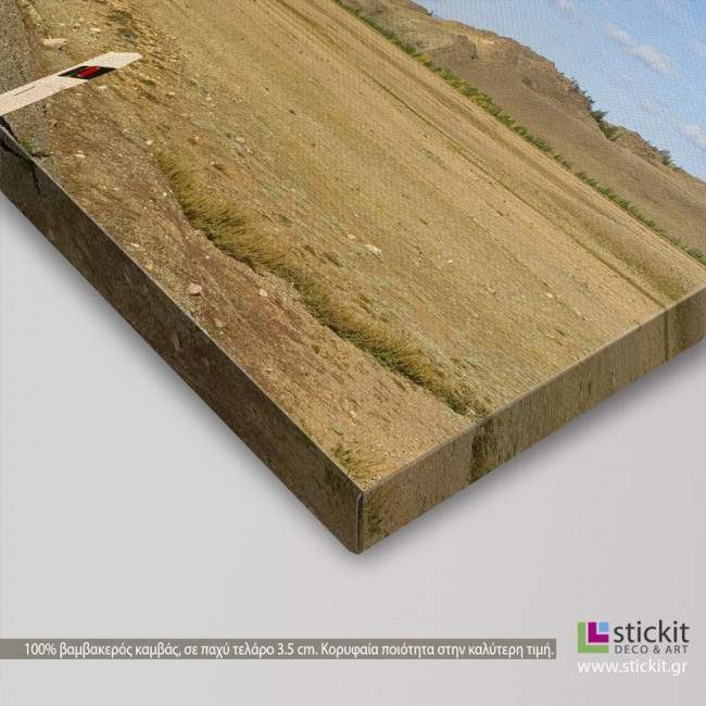 Canvas print It's not the destination, panoramic, detail