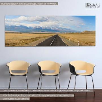 Canvas print It's not the destination, panoramic