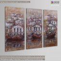 Canvas print From Alexandroupoli to Kastelorizo 3 panels, side