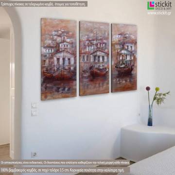 Canvas print From Alexandroupoli to Kastelorizo 3 panels
