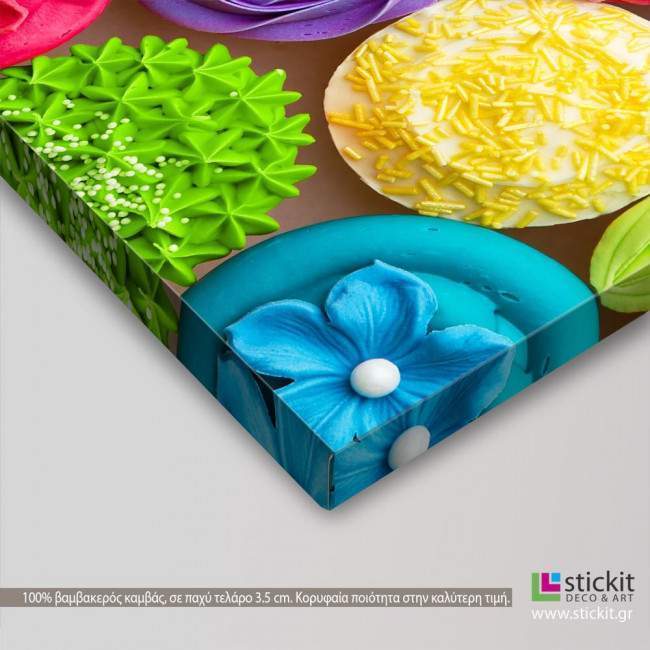 Canvas print Cupcakes, side