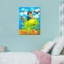Kids canvas print The fishing boy