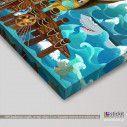 Kids canvas print Pirate ship
