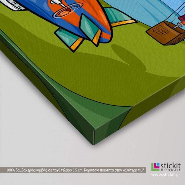 Kids canvas print Funny planes and aircraft