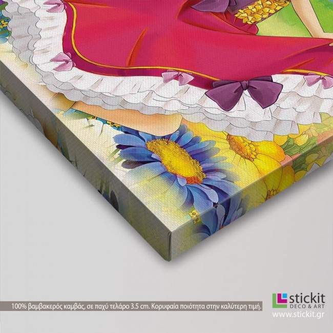 Kids canvas print The princess