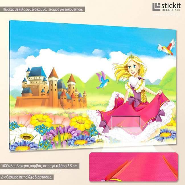 Kids canvas print The princess