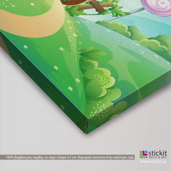 Kids canvas print Sweet house