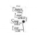 Wall stickers phrases. Dance as though