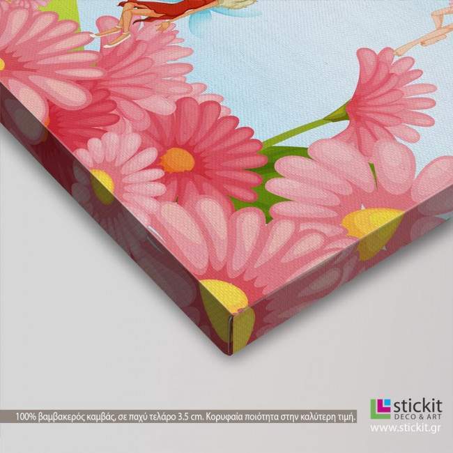 Kids canvas print House with fairies