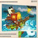 Kids canvas print Little pirates