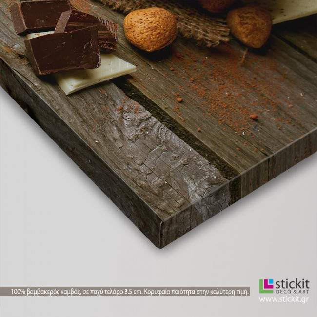 Canvas print Hot chocolate, side