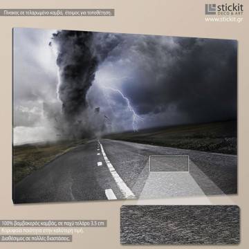 Canvas print Powerful tornado
