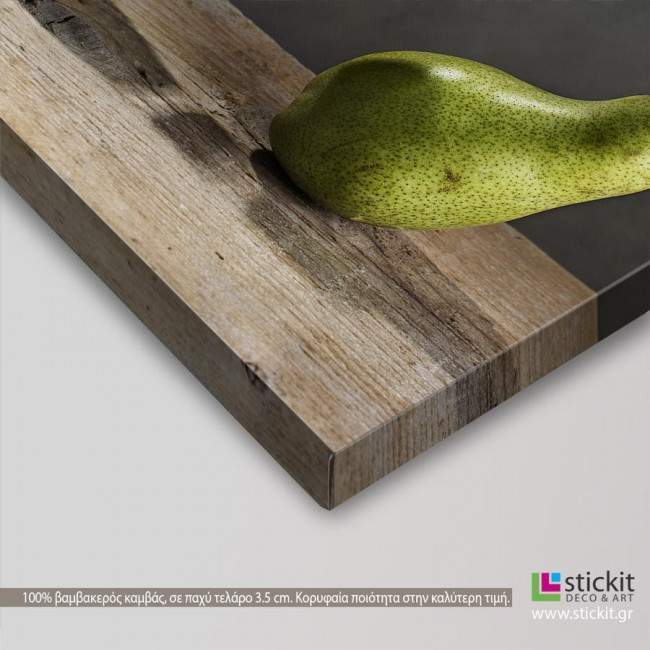 Canvas print Pear art, side