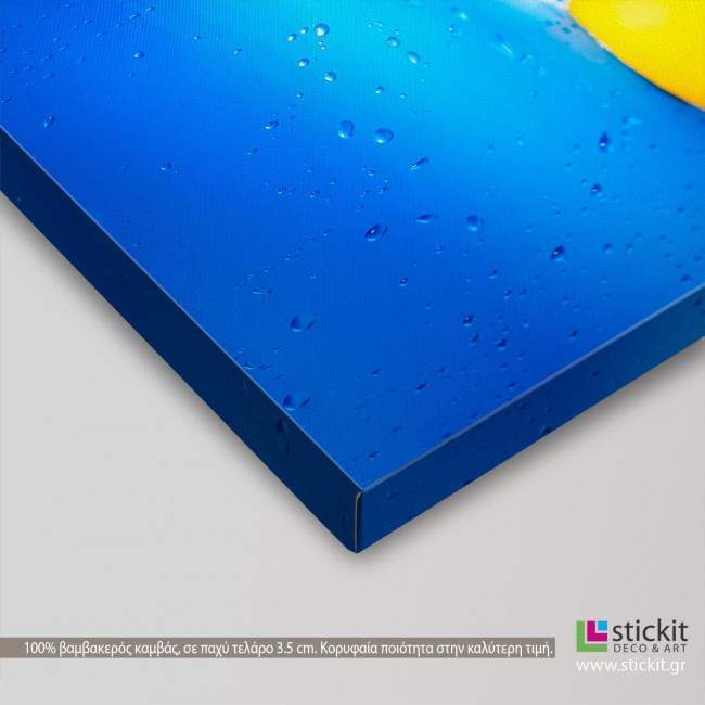 Canvas print Dog with glasses, side