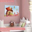Kids canvas print House with fairies