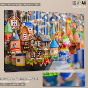 Canvas print Hanging village