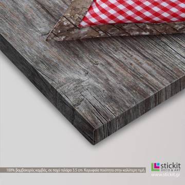 Canvas print Heart from fabrick 2