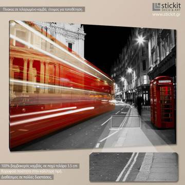 Πίνακας σε καμβά Λονδίνο, London night view