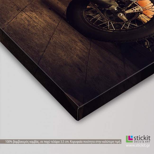 Canvas print Vintage motorcycle, side