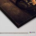 Canvas print Vintage motorcycle, side