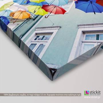 Canvas print Colored umbrellas 2
