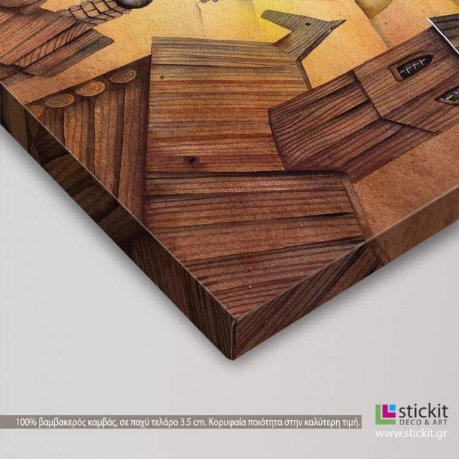 Canvas print Russian landscape, side