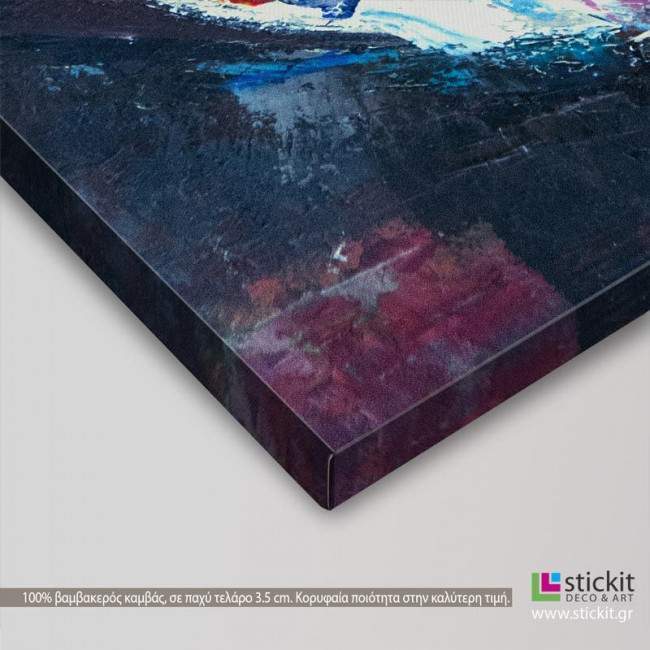 Canvas print  Venice gondolier, side