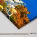 Canvas print Colors of Greece, Oia - Santorini, side