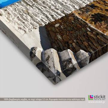 Πίνακας σε καμβά εκκλησάκι, Andros island 2