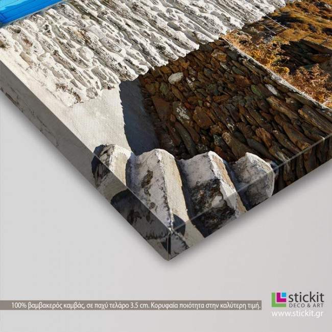 Andros island, πίνακας σε καμβά, λεπτομέρεια