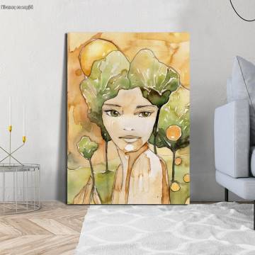 Canvas print Beautiful young woman