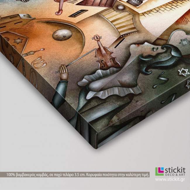 The orchestra, πίνακας σε καμβά , λεπτομέρεια