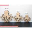 Wooden Octopus decorative figure