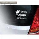 Baby car sticker Queen baby on Board