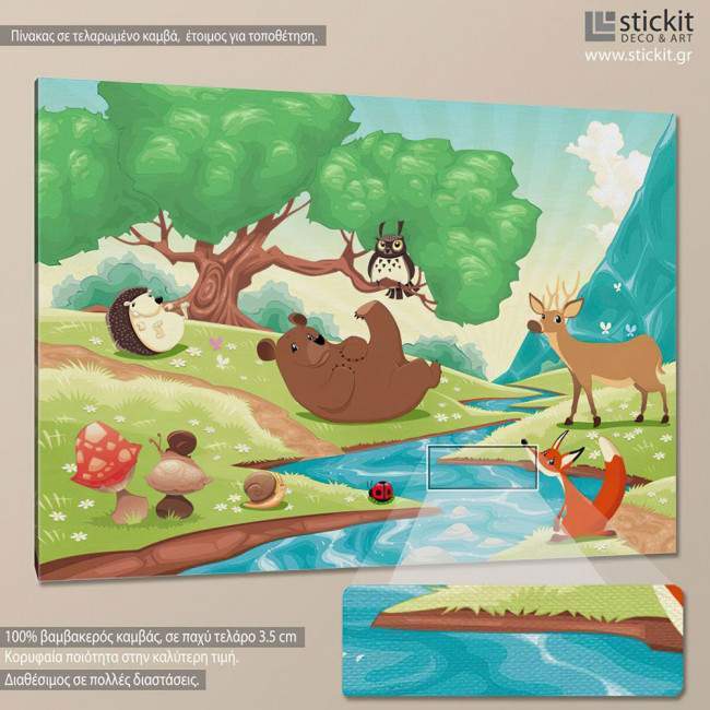 Kids canvas print Countryside