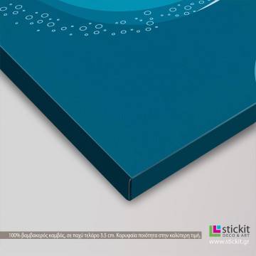 Canvas print Dolphins at sea 2