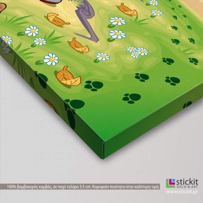 Were is the red fox, παιδικός - βρεφικός πίνακας σε καμβά, λεπτομέρεια