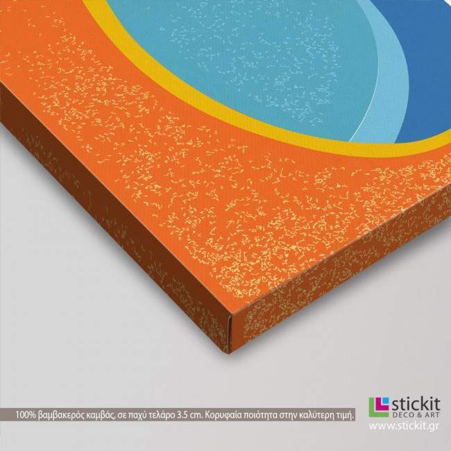 Canvas print Sea and sand, side