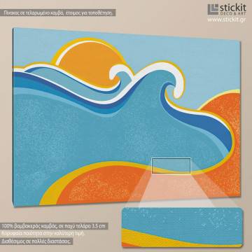 Πίνακας σε καμβά Θάλασσα και παραλία, Sea and sand 2
