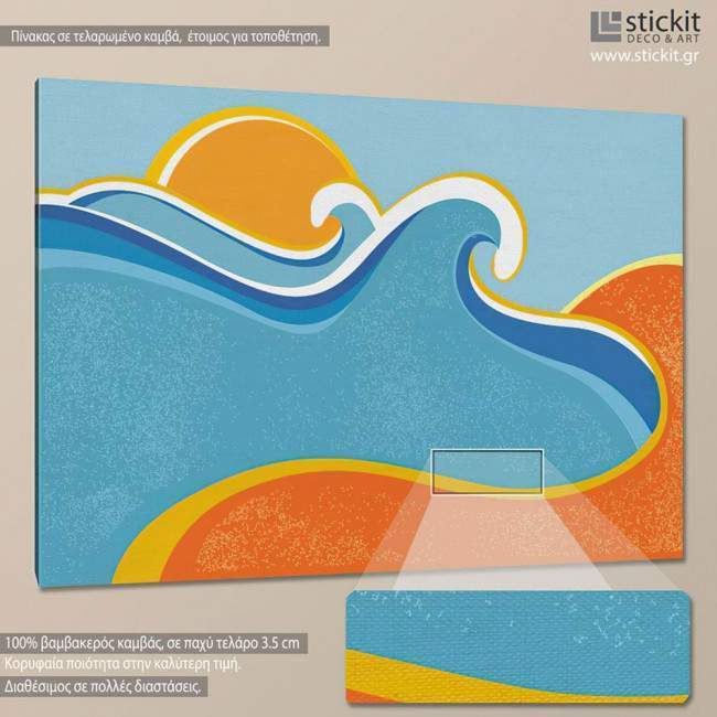 Canvas print Sea and sand