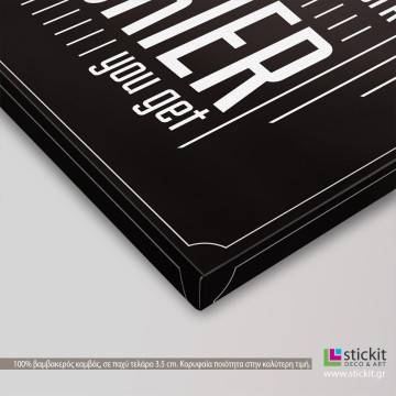 Canvas print The harder you work 2