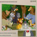 Kids canvas print Happy jungle animals