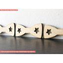 Wooden Bow tie decorative figure