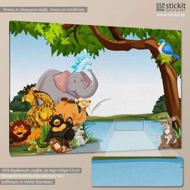 Kids canvas print Animal friends