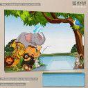 Kids canvas print Animal friends